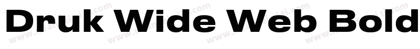 Druk Wide Web Bold Regular字体转换
